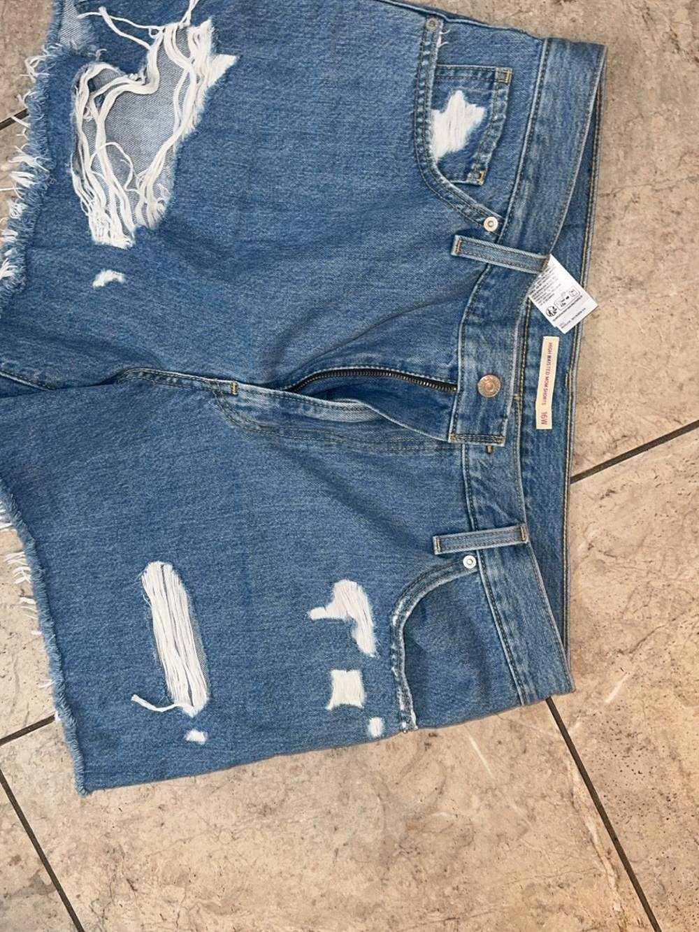 Levi 501 Denim Shorts - Blue